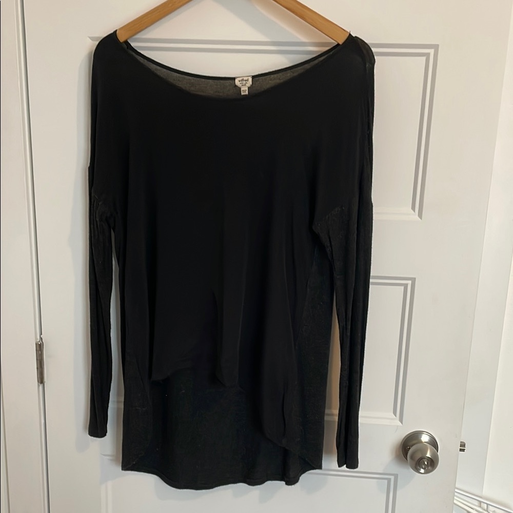 Black Long Sleeve Women's Top